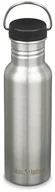 Shakery i bidony sportowe - Klean Kanteen Klean Kanteen Classic Bottle 800ml with Loop Cap, srebrny  2022 Bidony 1009192 - miniaturka - grafika 1