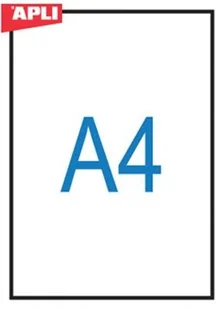 APLI Folia do rzutników APLI, A4, do drukarki atramentowej, 50ark. AP1230 - Folie do laminatora - miniaturka - grafika 2