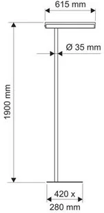 MAUL Energooszczędna lampa podłogowa MAULnaos, 2x55W, srebrna M8251495 - Lampy stojące - miniaturka - grafika 7