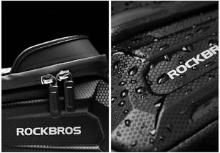 RockBros Etui torba sakwa na rower uchwyt na telefon na ramę RockBros B68 Czarne 9970X1 - Etui i futerały do telefonów - miniaturka - grafika 11