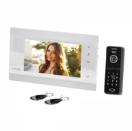 Wideodomofony - Orno Zestaw wideodomofonowy, bezsłuchawkowy, kolor, LCD 7", menu OSD, WI-FI + APP na telefon, sterowanie bramą, z szyfratorem i RFID, - miniaturka - grafika 1