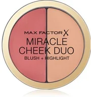 Róże do policzków - Max Factor Miracle Cheek Duo odcień 20 Brown Peach & Champagne 11 g - miniaturka - grafika 1