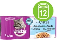 Mokra karma dla kotów - Whiskas 18 + 6 gratis! puszki, 24 x 390/400 g - La Carte, ryby w galarecie, 24 x 390 g - miniaturka - grafika 1