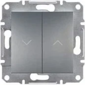 Wyłączniki światła i elektryczne - Schneider Asfora łącznik żaluzjowy podtynkowy bez ramki stal EPH1300562 - miniaturka - grafika 1