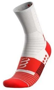 Compressport Skarpetki do biegania PRO MARATHON SOCKS biało-czerwone - Skarpetki sportowe męskie - miniaturka - grafika 9