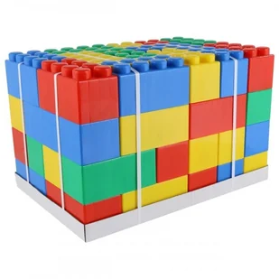 Wader Quality Toys Klocki XXL 72 Elementy + 72 łączniki 68088 - Klocki - miniaturka - grafika 2