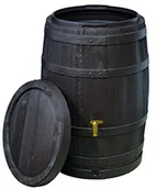 Zbiorniki na deszczówkę - Vino Deszcz, beczka 250L ciemnobrązowy, z pokrywką VINO S 295630 - miniaturka - grafika 1