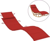 Poduszki ogrodowe - vidaXL Poduszka na leżak czerwona 186x58x4 cm  314164 - miniaturka - grafika 1