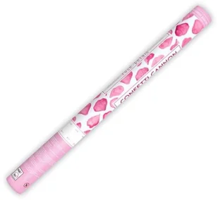 Partydeco Tuba z płatkami róż różowy 60cm 1szt - Wesele i ślub - miniaturka - grafika 2