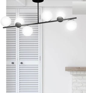 EULUNA Lampa sufitowa Kabo, 1 ramię, czarna, 6-punktowa - Lampy sufitowe - miniaturka - grafika 4