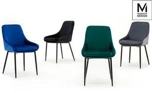 Modesto Krzesło Clover Velvet Czarny - Krzesła - miniaturka - grafika 15
