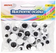Zabawki kreatywne - Brewis Oczka ruchome mix 12/20 (40) VB8348 - miniaturka - grafika 1
