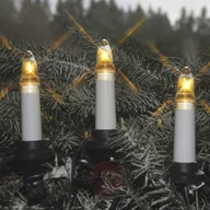 Lampy ogrodowe - Best Season Biały łańcuch świetlny LED, świeczki, podwójny - miniaturka - grafika 1