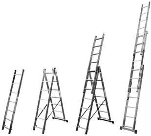 Krause 996 Drabina aluminiowa 3x11 CORDA wysokość robocza 7,25m) 99677129 77129-uniw - Drabiny - miniaturka - grafika 18