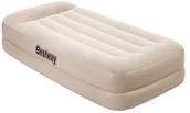 Materace turystyczne - Bestway Materac Dmuchany Welurowy Łóżko 191x97x42 Bestway 67694 z Pompką 230V 67694 - miniaturka - grafika 1