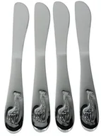 Sztućce dla dzieci - Viva Haushaltswaren 4 Nóż/noże dla dzieci ze stali chromowej dla dzieci motyw: Żyrafa sztućce dla dzieci, chrom/srebrny, firmy Viva artykuły gospodarstwa domowego # 38468 # #38468# - miniaturka - grafika 1