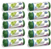 Worki na śmieci - Stella Worki Na Śmieci 60L Z Uszami Eko 10szt Zielone - miniaturka - grafika 1