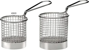 APS Koszyk do serwowania potraw o średnicy 80 mm, inox | Snack Holder 40600 - Wyposażenie lokali gastronomicznych - miniaturka - grafika 2
