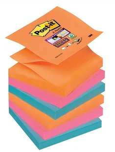 Post-It 3M Bloczek samoprzylepny Super sticky Z-Notes (R330-6SS-EG), 76x76mm, 6x90 kart., bangkok 3M-70005252112 - Etykiety samoprzylepne i bloki etykiet - miniaturka - grafika 2