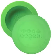 Miseczki i talerzyki dla dzieci - oogaa oogaa Green Bowl &amp; Lid silikonowa miseczka z pokrywką - miniaturka - grafika 1