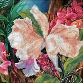 Malowanie po numerach - Mozaika diamentowa 5D KIT 30x30cm CENTRUM kwiat 89629 /0452-6302-93/ PP1016-KWIAT - miniaturka - grafika 1