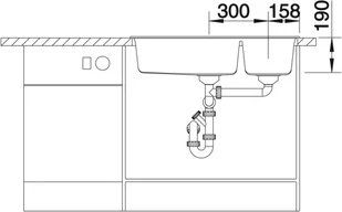 Blanco METRA 9 ANTRACYT 513273 - Zlewozmywaki - miniaturka - grafika 7