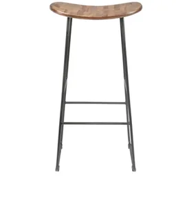 White Label Living Stołek barowy TANGLE naturalny 1500076 - Taborety i hokery - miniaturka - grafika 2