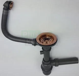 QUADRON MORGAN 110 biały metalik + odpływ miedziany PVD (HB8304U1-C1) HB8304U1-C1 - Zlewozmywaki - miniaturka - grafika 5