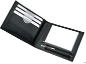 Notesy i bloczki - Alassio notatnik Buch Kabura gubbio wraz z notesem i długopis ze skóry, czarna 43035 43035 - miniaturka - grafika 1