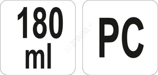 Yato SZUFELKA Z POLIWĘGLANU 180ML YG-02460 - Wózki na żywność - miniaturka - grafika 3