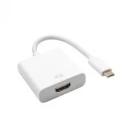 Adaptery i przejściówki - Akyga Adapter AK-AD-53 (USB 3.0 typu C, USB 3.1 typu C M - HDMI F; 0,15m; kolor biały) 2_219516 - miniaturka - grafika 1