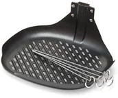 Akcesoria do grilla - Philips hd9941/00 zestaw do grilla do aifryer (patelnia do grillowania i rożen na grilla), czarny/stal nierdzewna HD9941/00 - miniaturka - grafika 1