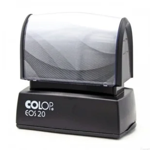 Pieczątka EOS 20 obudowa czarna wkład niebieski+ usługa wykonania pieczątki EOS CL288 - Tusz do pieczątek - miniaturka - grafika 2