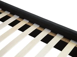 Beliani Łóżko szare tapicerowane ze stelażem 160 x 200 cm MILLAU - Łóżka - miniaturka - grafika 8