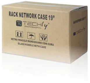 Techly Pro TechlyPro Szafka wisząca ECO 19'' 6U/320 mm szklane drzwi zmontowana szara 022212 - Szafy rack - miniaturka - grafika 5