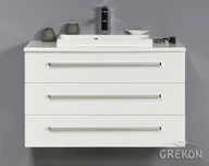 Szafki łazienkowe - Szafka z umywalką dolomitową 100/39/3 seria Fokus B FKS-B-U100/39/3 LIZ600 - miniaturka - grafika 1