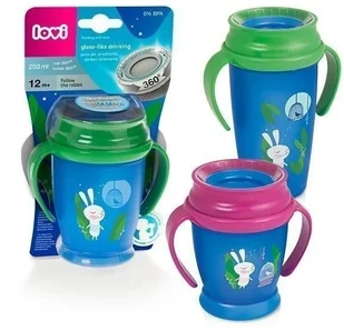 Lovi Kubek niekapek INDIAN SUMMER 360° 12m+ 250ML  lis : Kolor - Różowy - Kubki dla dzieci - miniaturka - grafika 15