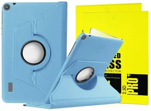 Huawei Etui obrotowe 360 MediaPad T3 7.0 Niebieskie + Szkło 03038 - Etui do tabletów - miniaturka - grafika 2