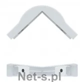 Qoltec Qoltec Narożnik zewnętrzny biały 54226 - Wtyczki i adaptery - miniaturka - grafika 2