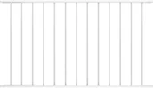 Ogrodzenia - vidaxl Panel ogrodzeniowy, kryta proszkowo stal, 1,7x1 m, biały - miniaturka - grafika 1