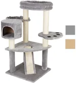 Drapaki dla kotów - Zooplus Exclusive Jaskinia niedźwiadka drapak dla kota Jasnoszary - miniaturka - grafika 1