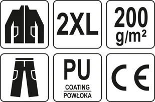 YATO KOMPLET PRZECIWDESZCZOWY DO CODZIENNEJ PRACY W DESZCZOWYCH WARUNKACH ROZ XXL - Odzież robocza - miniaturka - grafika 4
