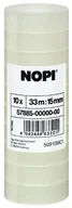 Taśmy klejące - Nopi klejąca  film transparent Tape shrink Tower 10 rolki 57885-00000-00 - miniaturka - grafika 1