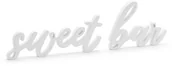 Wesele i ślub - Partydeco Biały drewniany napis Sweet bar DN1-008 DN1-008 - miniaturka - grafika 1