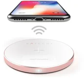 Ładowarki do telefonów - Satechi Satechi Aluminum Wireless Charger Rose Gold | iPhone X ST-WCPR - miniaturka - grafika 1