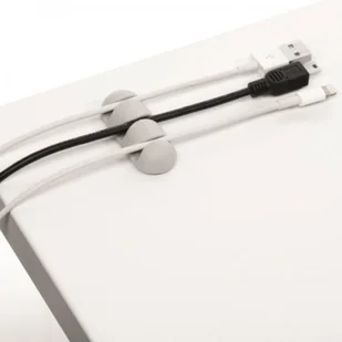 Klips samoprzylepny na 3 kabele Durable CAVOLINE Clip3 szary 2szt. /503910/ DU1619-5 - Kanały kablowe - miniaturka - grafika 3