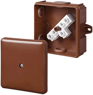 Elektro-Plast nasielsk Odgałęźnik 6-wyl.n/t MZ EP-LUX 5x2.5 mm2 z wkładem IP 55 IP 55 Puszki Brąz RAL 8028 0226-61 0226-61 - Rozdzielnie elektryczne - miniaturka - grafika 2