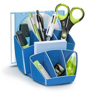 CEP Przybornik na biurko Pro Gloss, polistyren, niebieski C580G-01 - Przyborniki na biurko - miniaturka - grafika 2