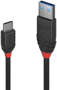 LINDY Kabel USB 3.1 typu A do C 3 A Black Line - kabel - cyfrowy/dane, 36915 36915 - Kable USB - miniaturka - grafika 2