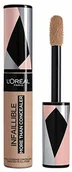 Korektory do twarzy - L'Oréal Paris Infaillible More Than Concealer nr 329 Cashew, wysoko pigmentowany korektor o dużej sile krycia i bardzo dużym aplikatorem, 11 ml - miniaturka - grafika 1